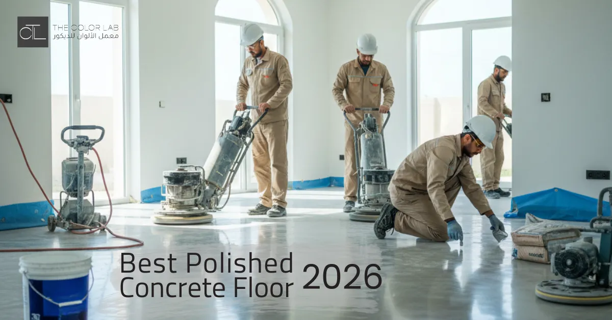 polished concrete floor