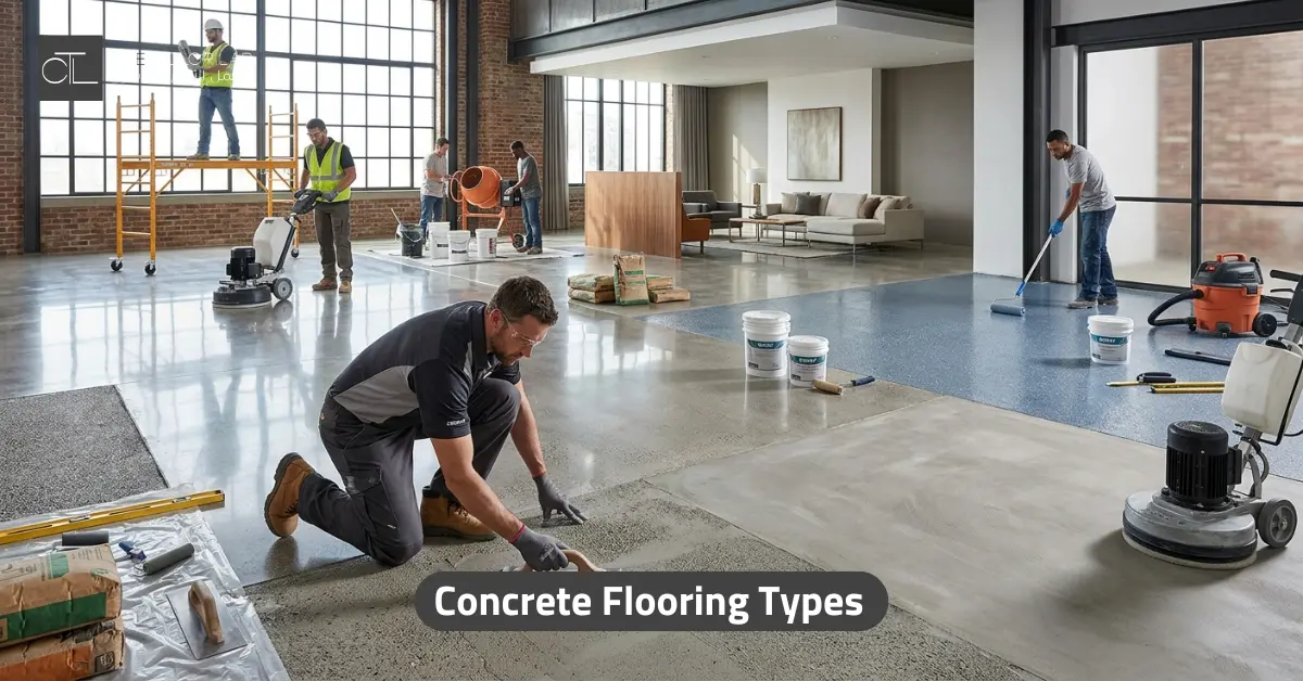 concrete flooring types