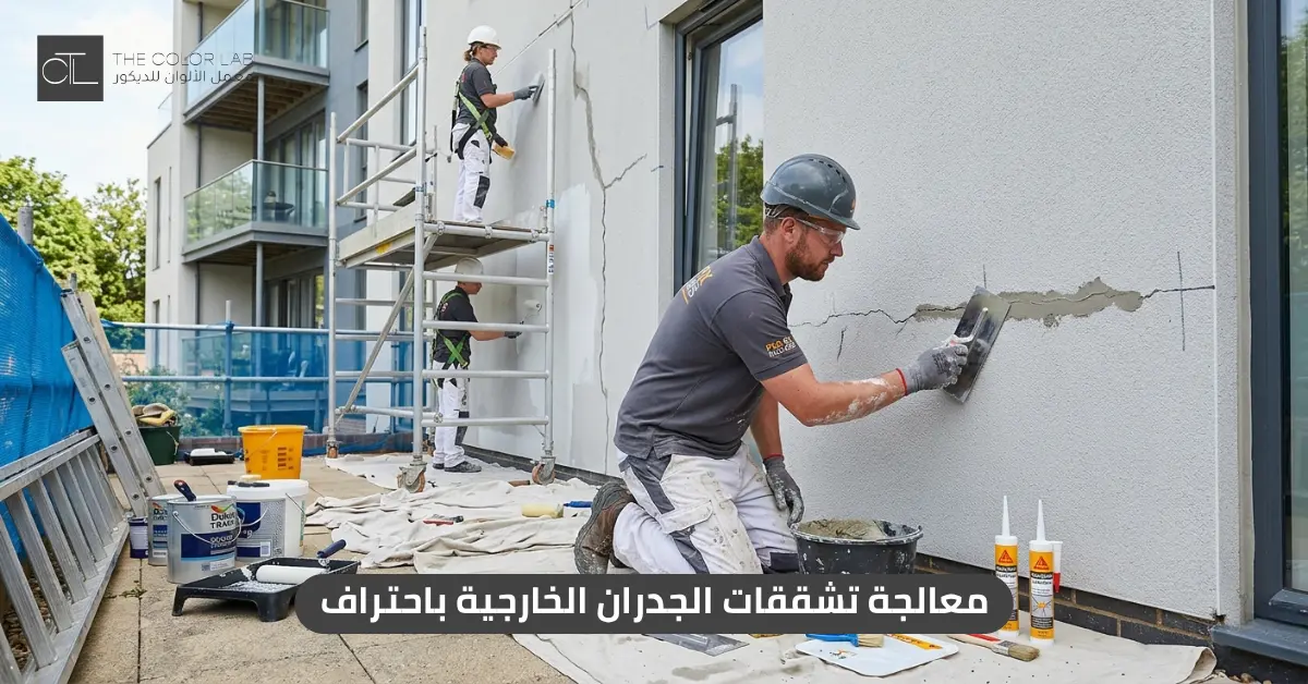 معالجة تشققات الجدران الخارجية